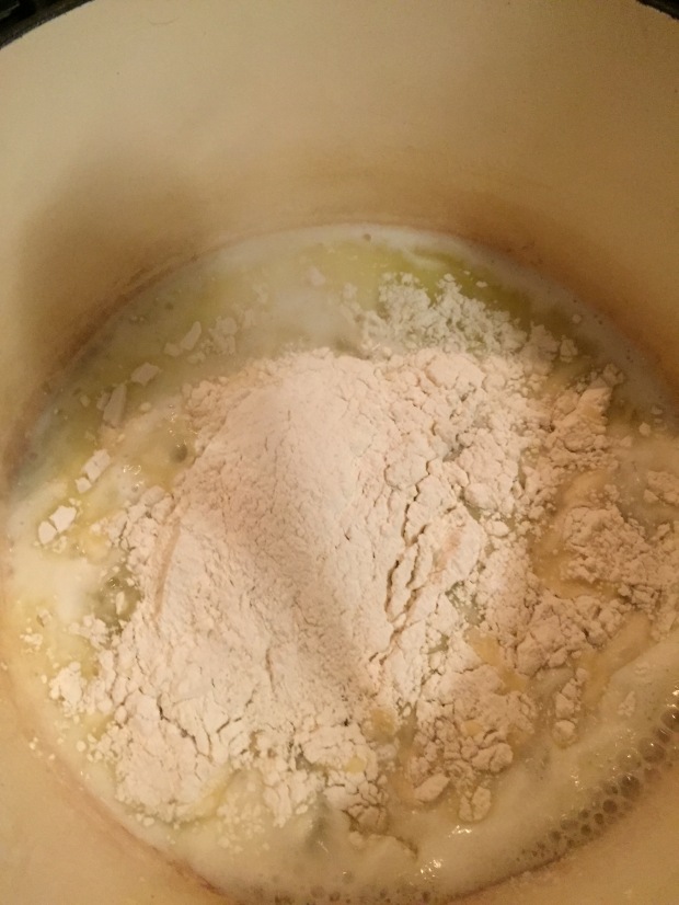 add the flour